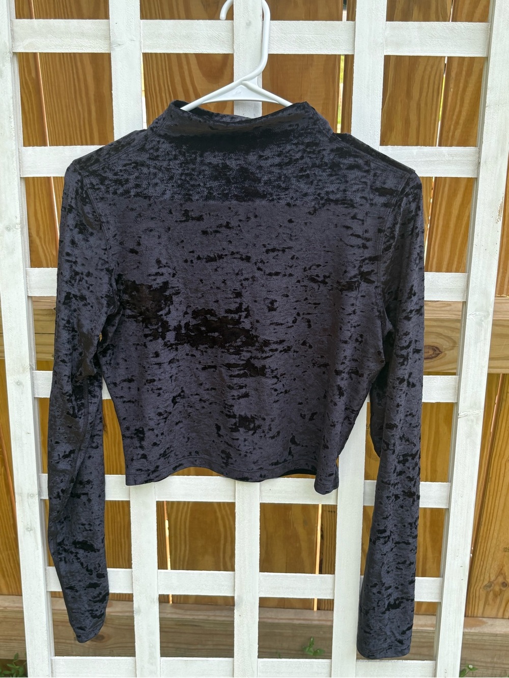 Lululemon Black Velvet All Aligned Crop Top
